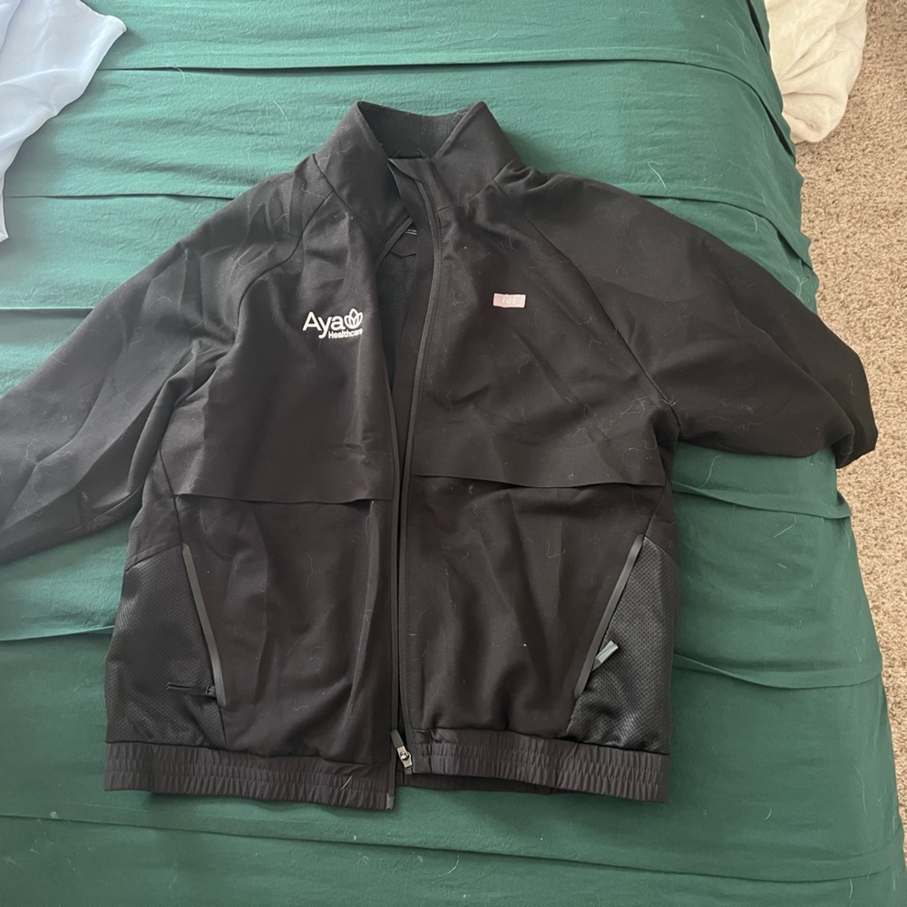 Aya figs on shift jacket